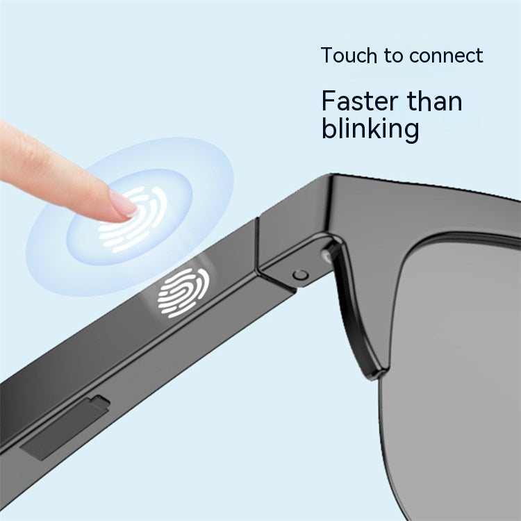 Wireless Touch Bluetooth Headset Smart Sun Glasses