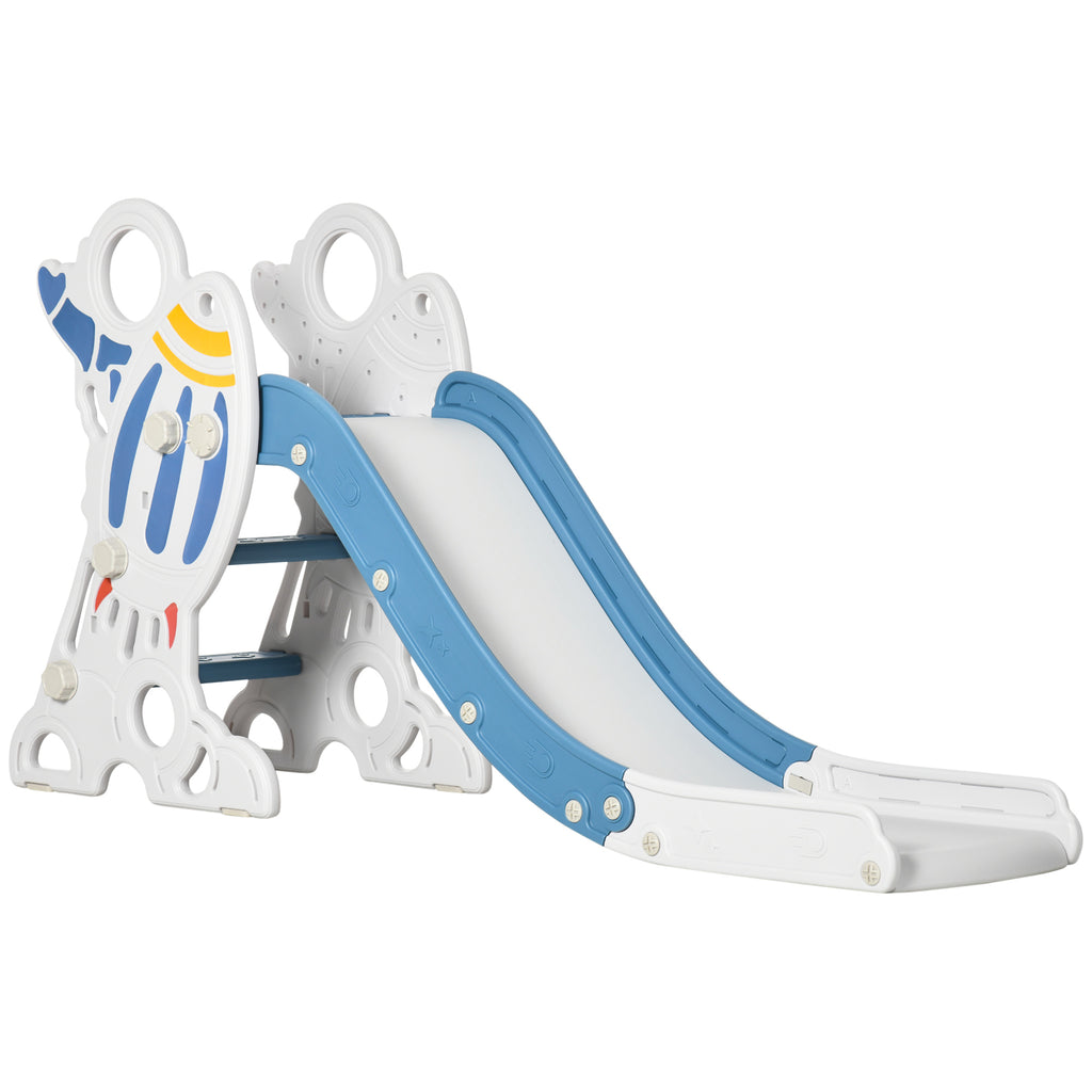 Space-Themed Baby Slide, Indoor Freestanding Kids Slide, For Ages 1.5-3 Years - Blue