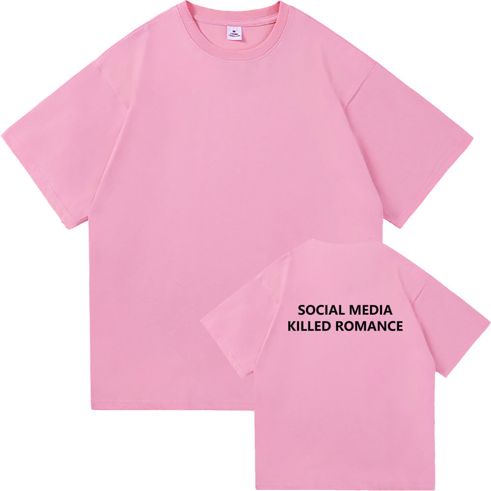 Fashionable Men's And Women's Short Sleeves