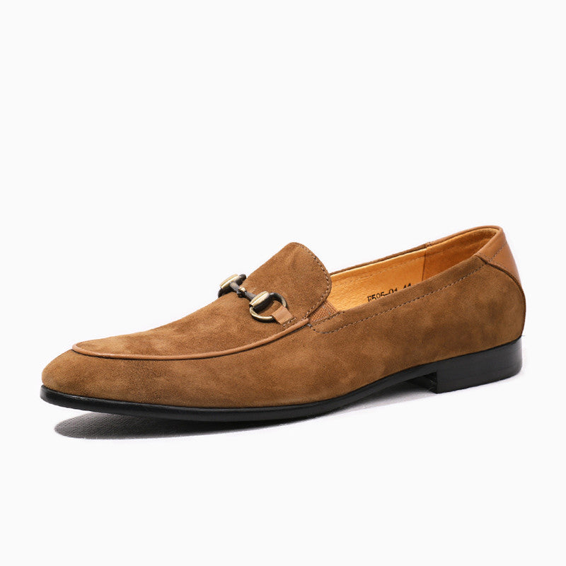 Men's Suede Horsebit Slip-On Shoes