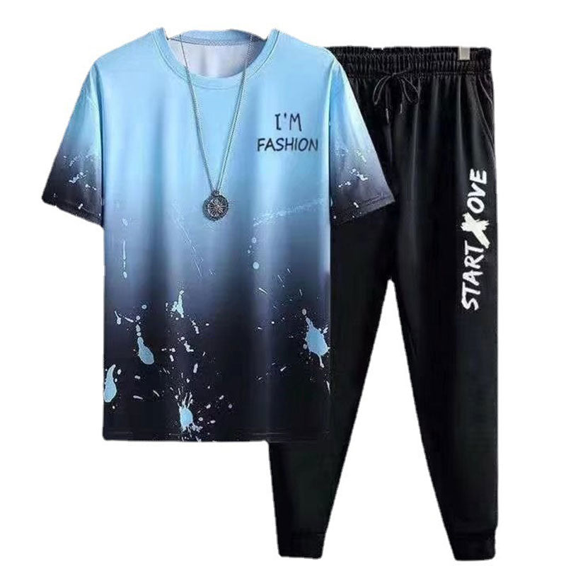 Summer Thin Short-sleeved Trousers Sports Suit