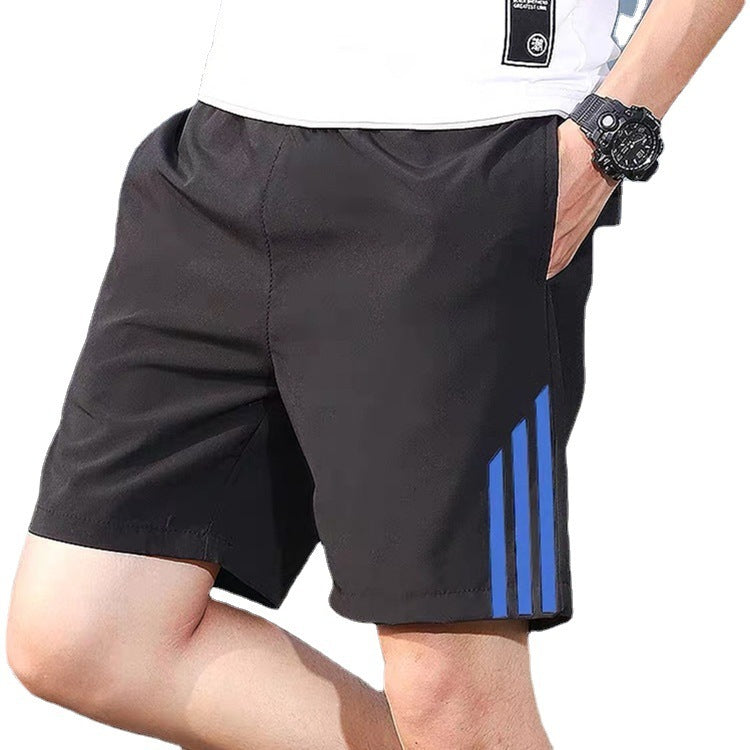 Men’s Three-Stripe Quick-Dry Sports Shorts