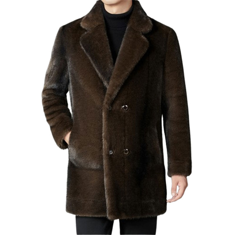 Xuelan Mink Fur Warm Coat On Both Sides
