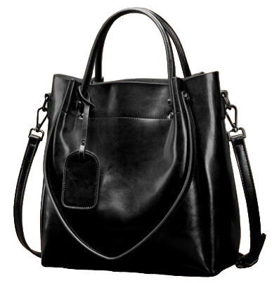 Women's Fashion Simple Portable Oil Wax Cattle Leather Bag