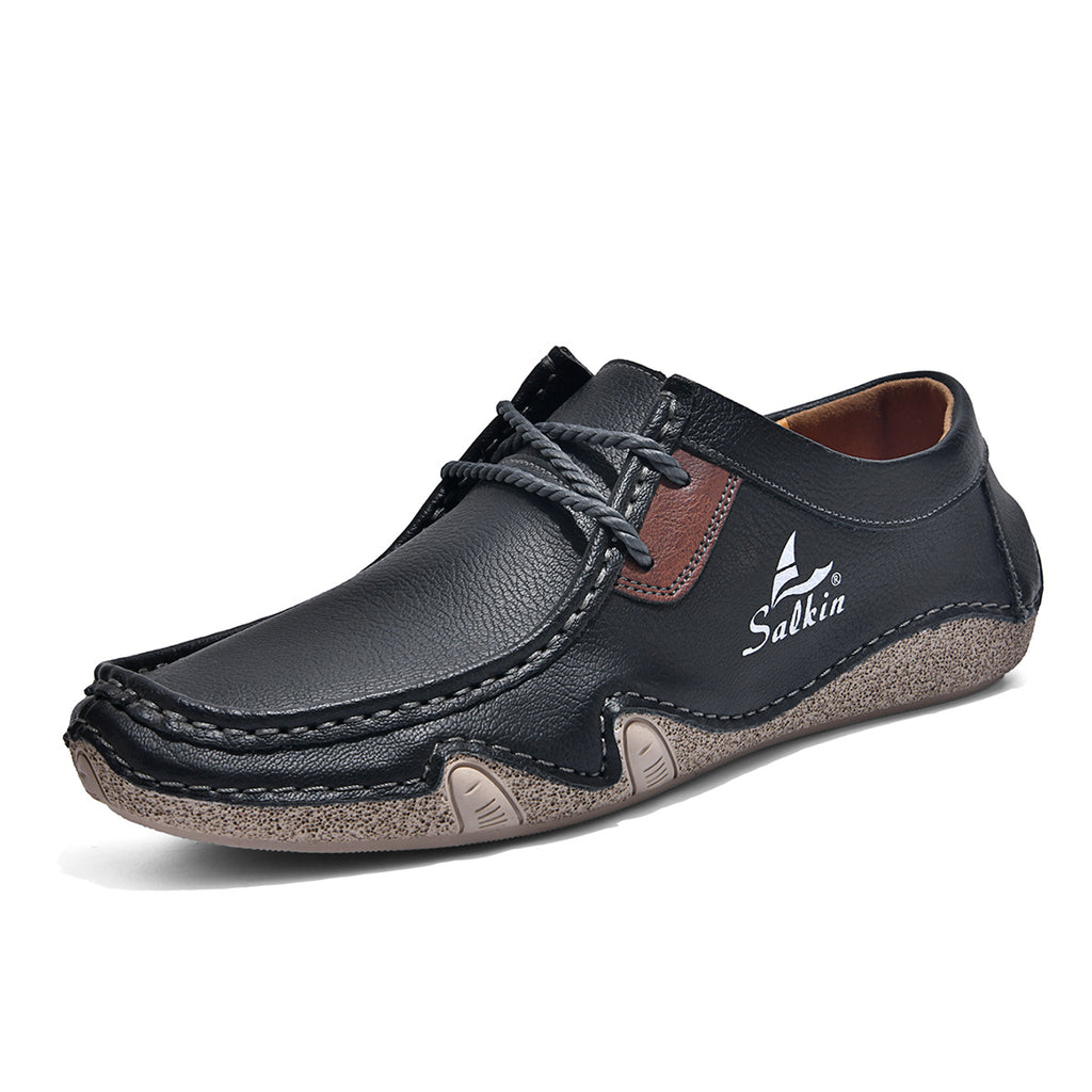 Men's Low-cut Casual Shoes With Front Laces