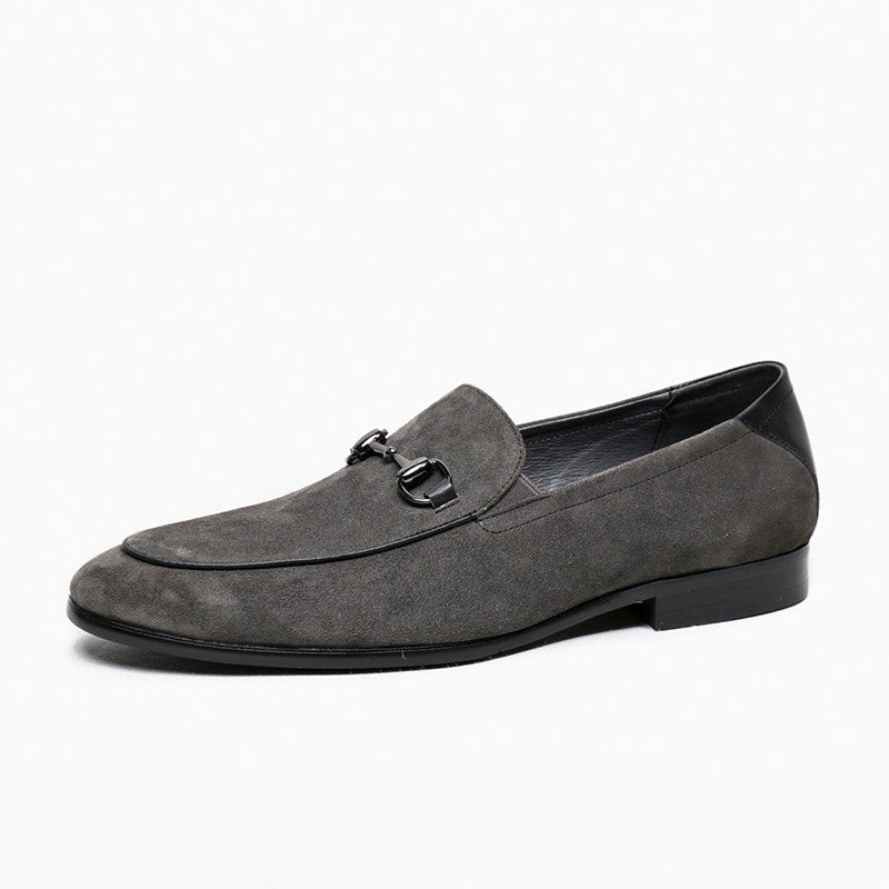 Men's Suede Horsebit Slip-On Shoes
