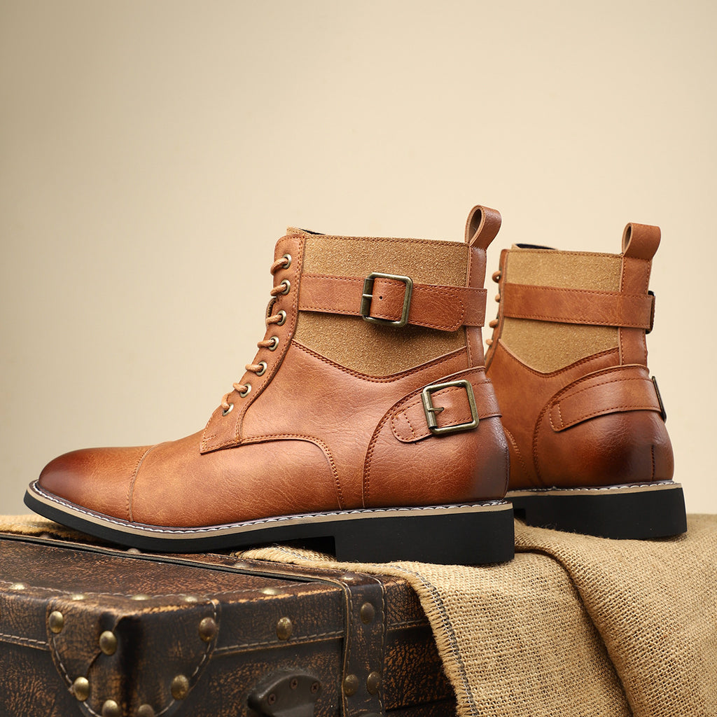 Men's Retro Pointed-Toe Slip-On Boots - Coalboyz product image 9