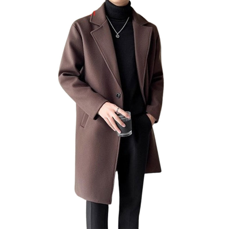 Affordable Luxury Style Mid-length Loose Trendy Woolen Coat