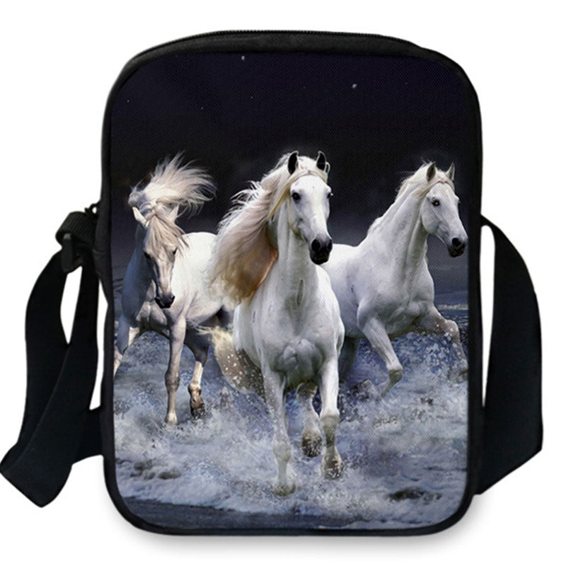 FORUDESIGNS Crazy 3D Horse Messenger Bags Women Small Cross-body Bag For Ladies Girls Designer Mini Shoulder Flap Bags