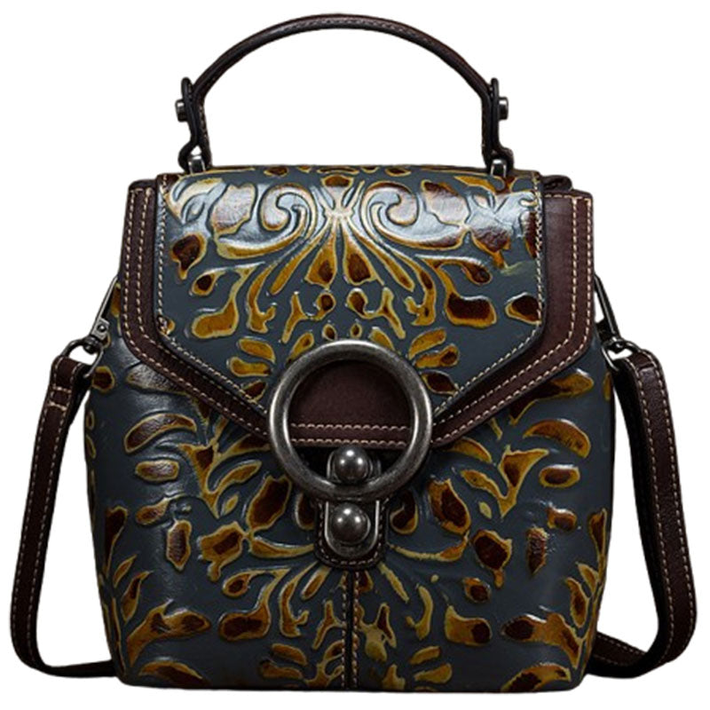 Cow Leather Backpack Multi-function Ladies Shoulder Bags Handbags