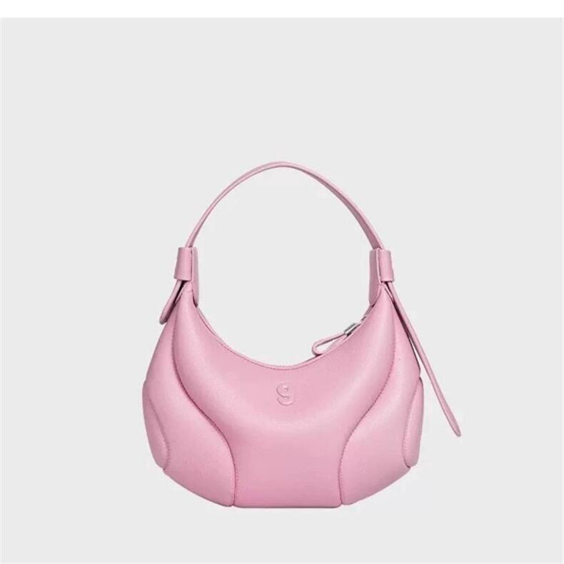 Womens Baseball Underarm Bag Crescent-Shaped Crossbody Bag