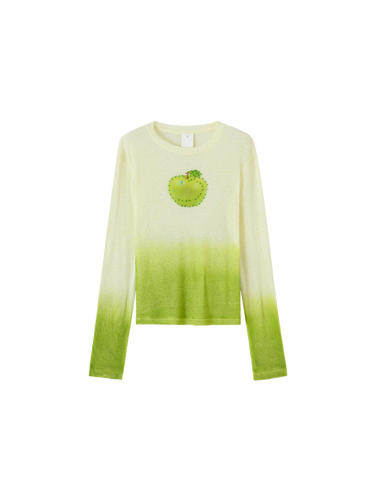 Women's Relaxed-Style Slimming Long-Sleeve Knit Sweater