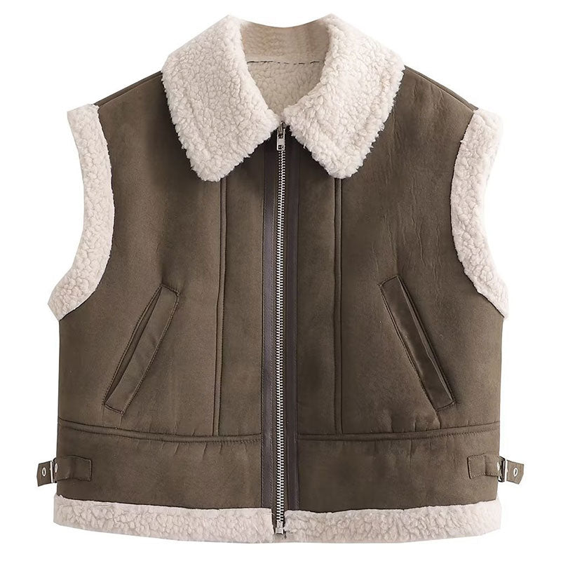 Street Fashion 3 Color Fur Vest Coat 9605