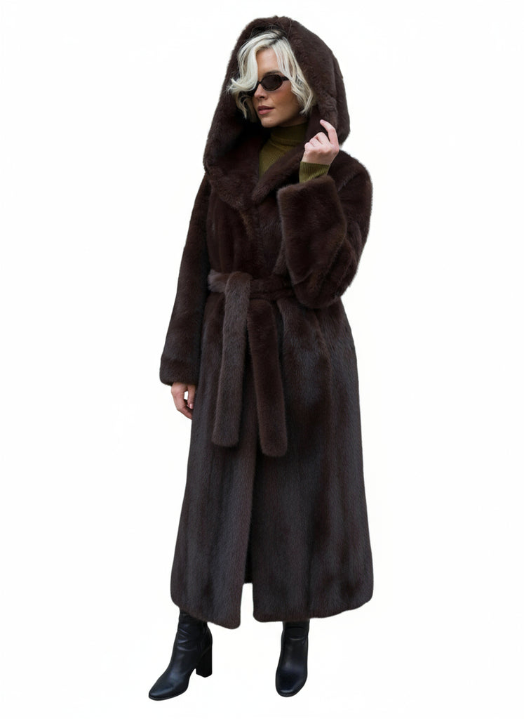 Long Hooded Coat For Women