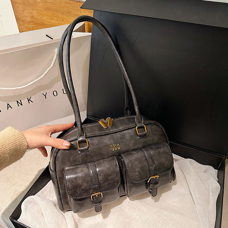Retro Autumn And Winter New Large Capacity Ladies Bag