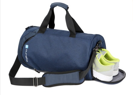Dry and wet separation women's waterproof fitness bag