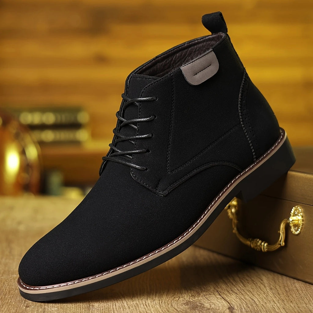 Men's Matte Leather Lace-Up Desert Boots - Coalboyz product image 6