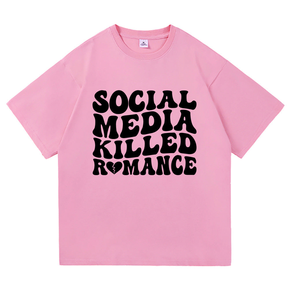 Fashionable Men's And Women's Short Sleeves