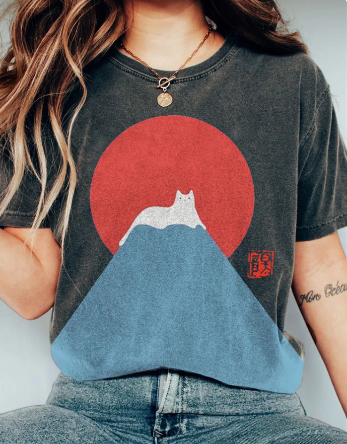 Women's Creative Design Casual Top With Print