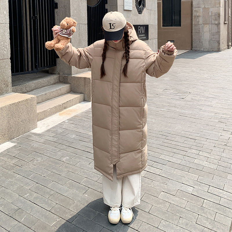 Women's Mid-length Over-the-knee Cotton Coat