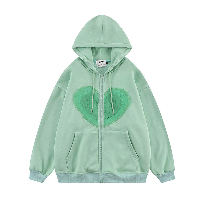 Heartbeat Foam Hoodie – Unisex Streetwear Essential