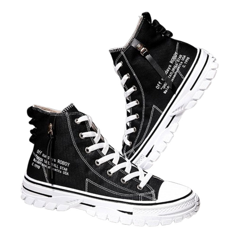 Canvas Shoes, Breathable Thick Sole, Board Shoes, Gaobang Casual Shoes