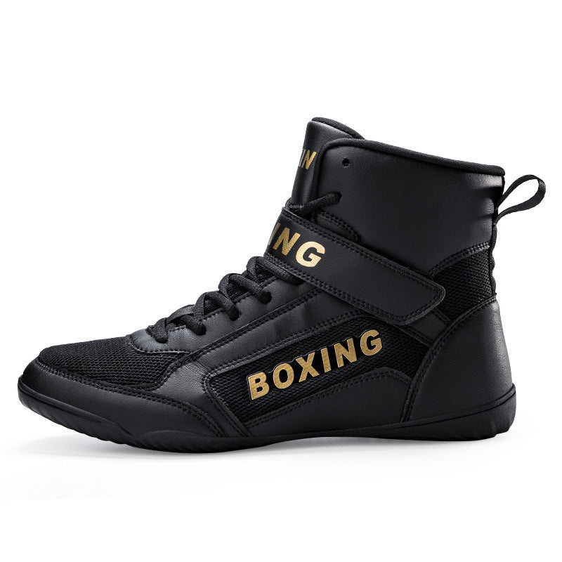 High-top Anti-slip Drop-resistant Wear-resistant Wrestling Shoes