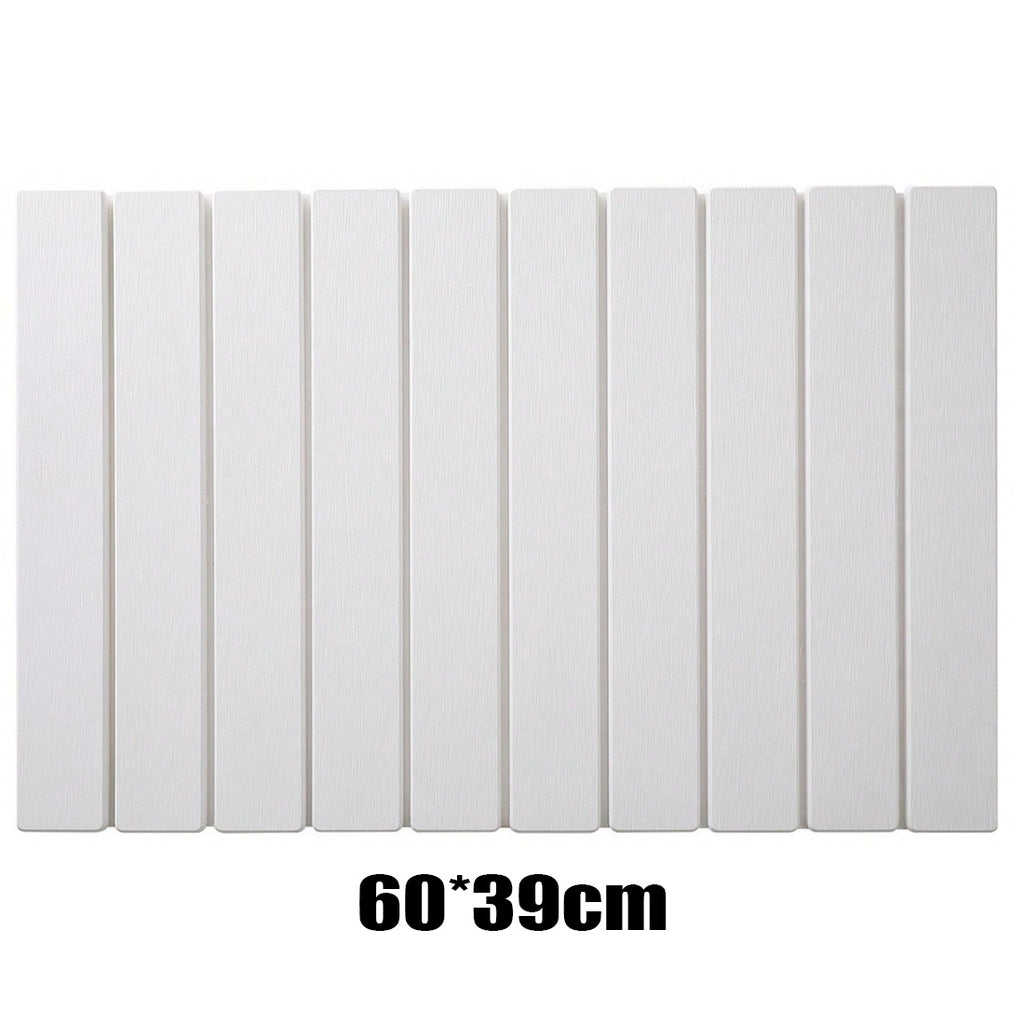 Foldable Diatomite Drying Mat Absorbent Draining Quick Dry Nonslip Pad Kitchen--White
