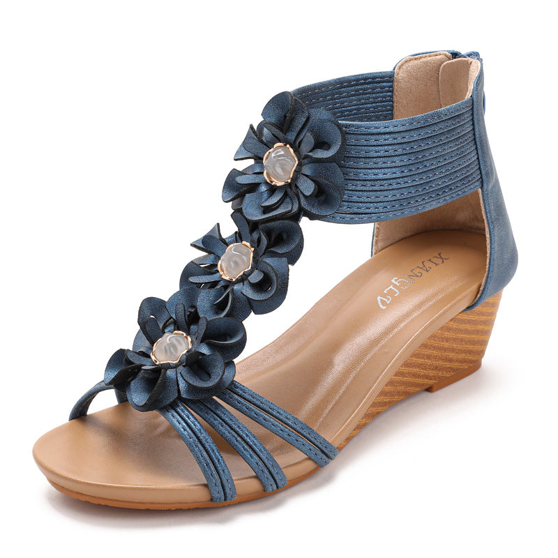 Women's Floral Wedge Roman Sandals - Coalboyz product image 5