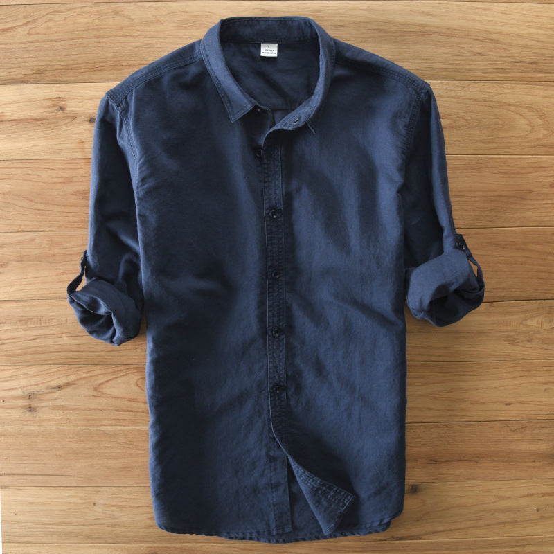 Men's Cotton And Hemp Classic Casual Set