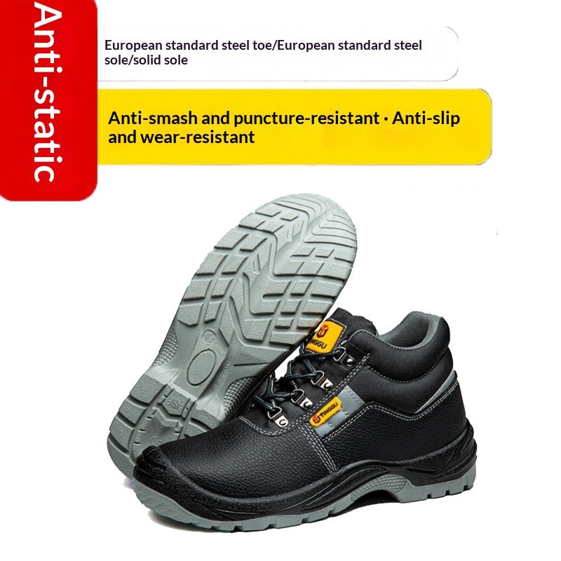 Men's High-Top Leather Work Boots - Coalboyz product image 5