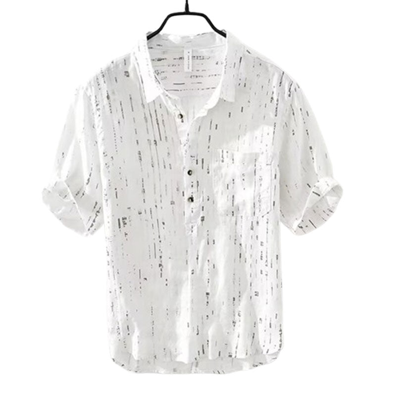 Summer Menswear Pu Shuai Short-sleeved T-shirt Lapel Polo Shirt
