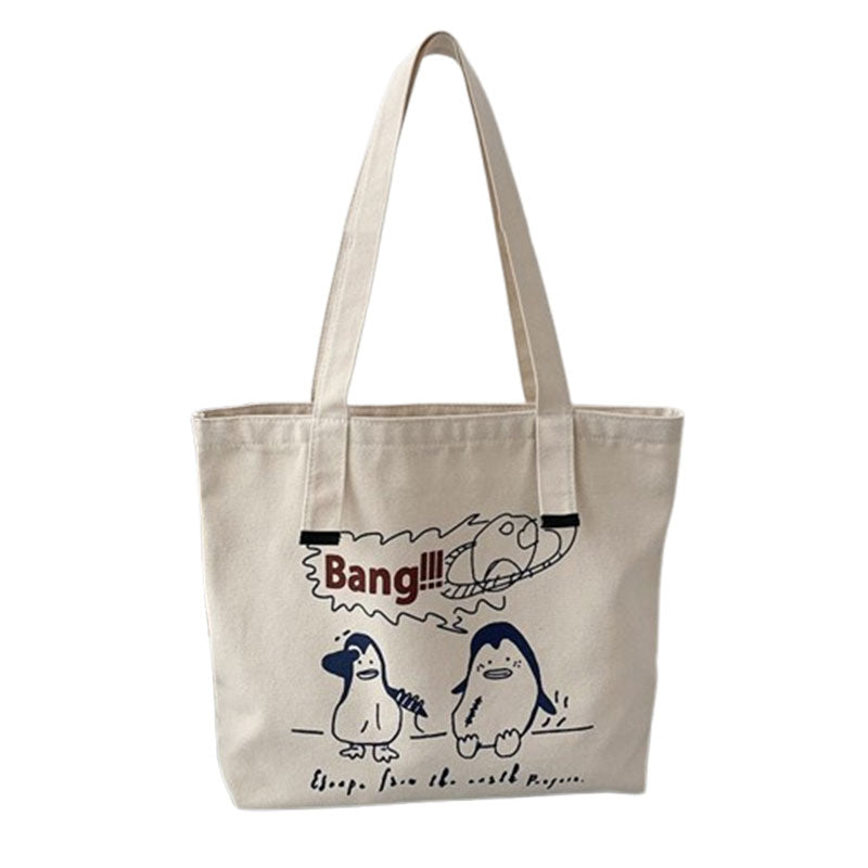 Simple Canvas Bag Shoulder For Female Students
