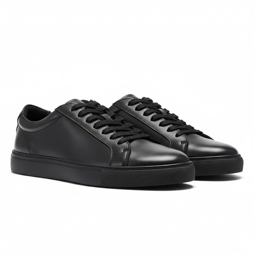 Men's Pure White Casual Sports Skate Shoes