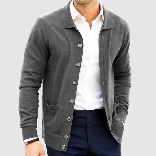 Loose Slimming And Fashionable Single-breasted Sweater Coat