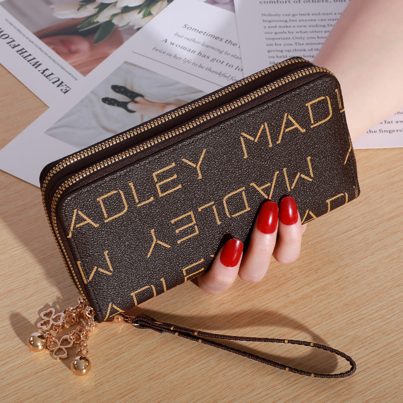 Women's Hand Holding Casual Double Zip Large-capacity Wallet