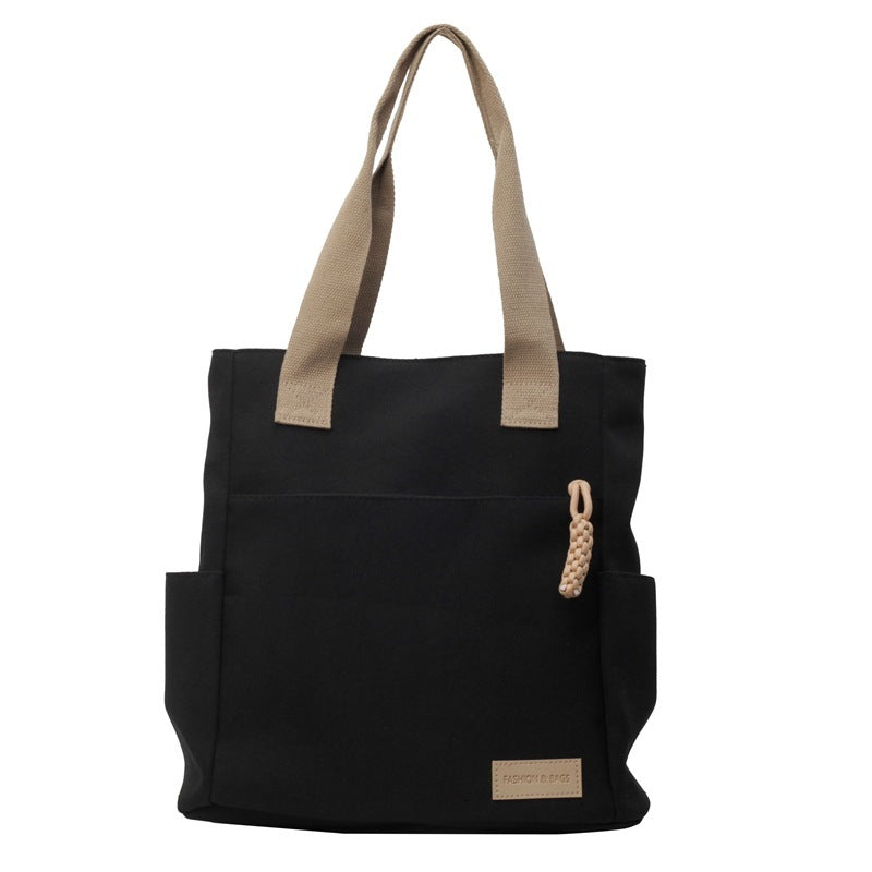 Women's All-match Underarm Large Capacity Canvas Satchel