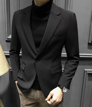 Korean Slim Business Style Casual Suit Top