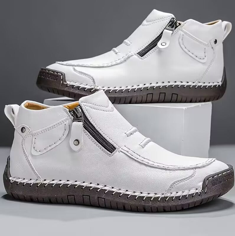 Chelsea Plus Size Men's Shoes Casual Slip-on Flat High Top