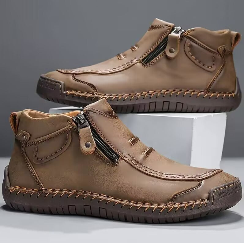 Chelsea Plus Size Men's Shoes Casual Slip-on Flat High Top
