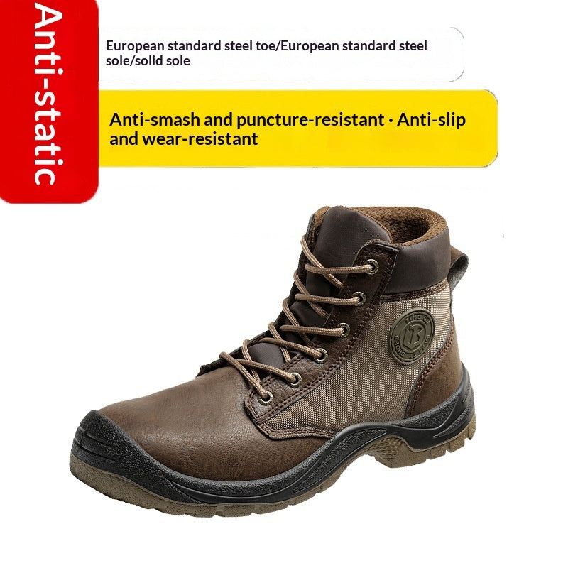 Men's High-Top Leather Work Boots - Coalboyz product image 3
