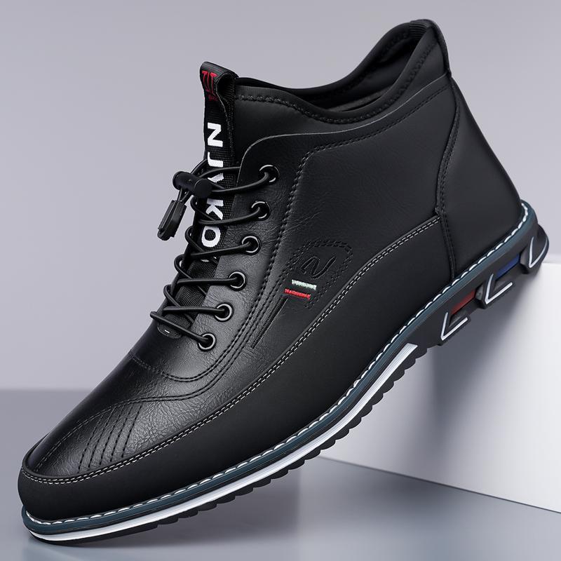 Men's Business Casual Leather Shoes Fathersdaygift Closed