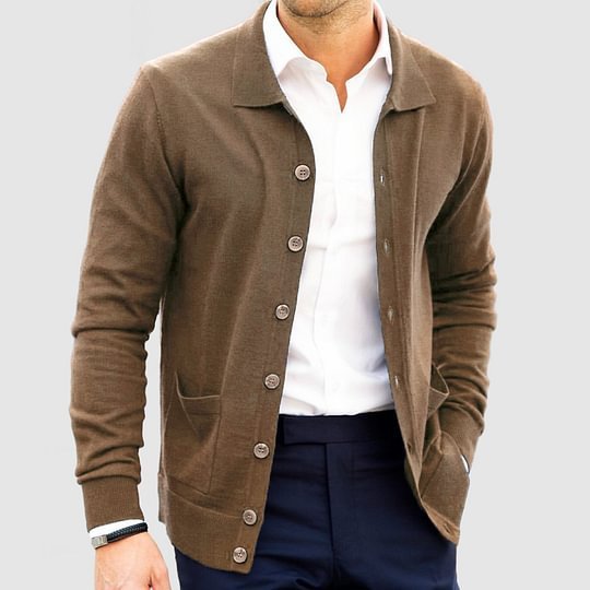 Loose Slimming And Fashionable Single-breasted Sweater Coat