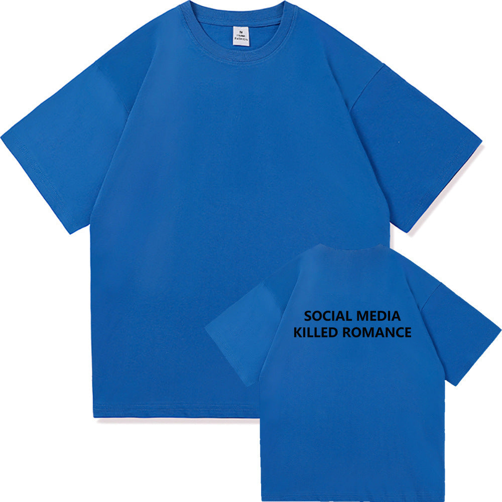 Fashionable Men's And Women's Short Sleeves