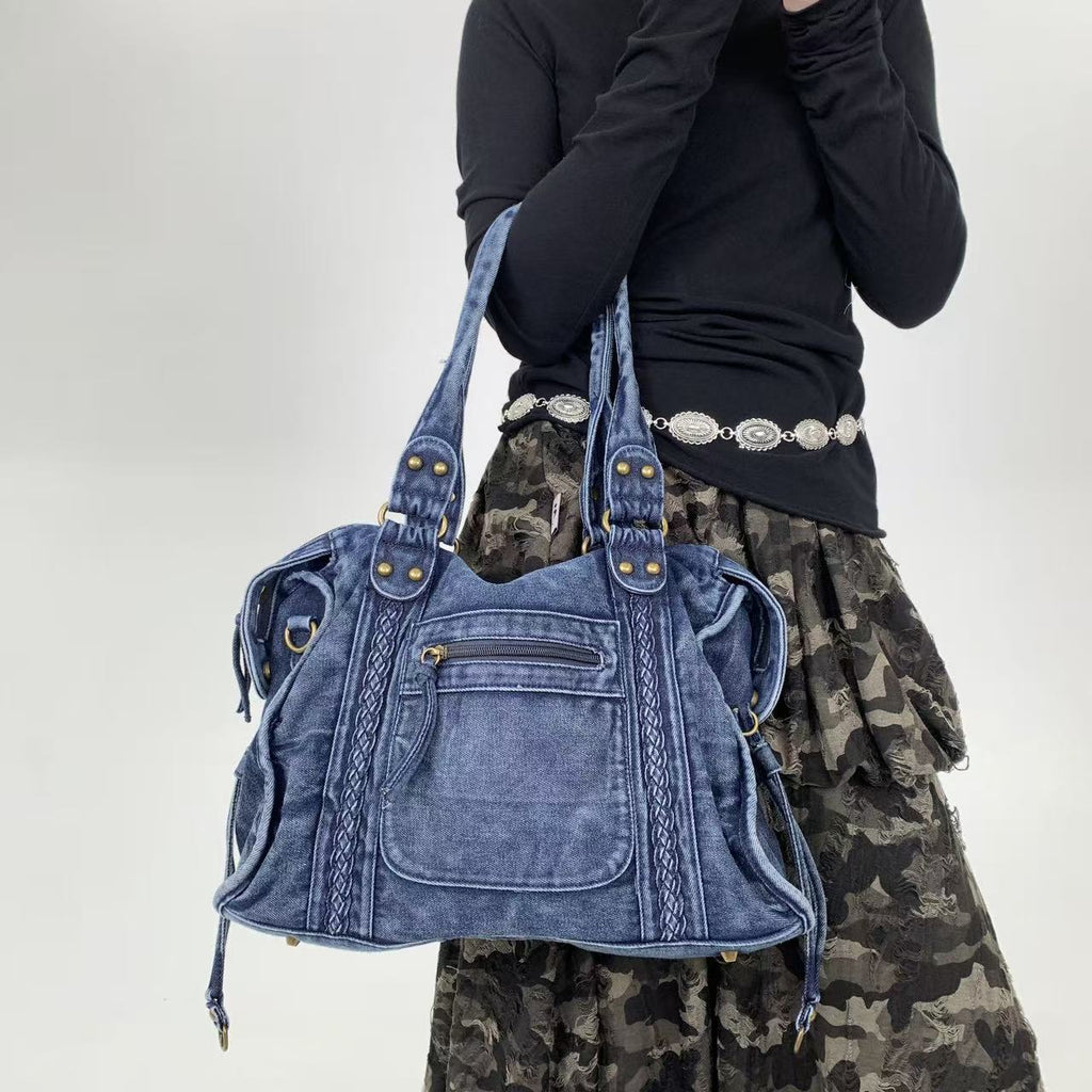 Women's Soft Leather Vintage Tote Bag Shoulder Messenger Bag