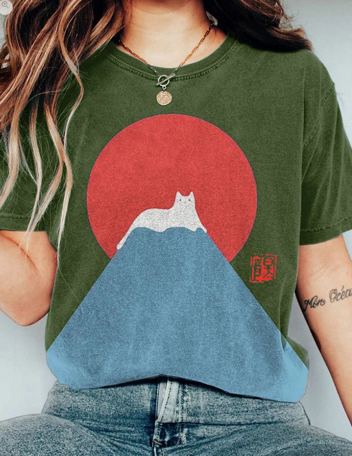 Women's Creative Design Casual Top With Print