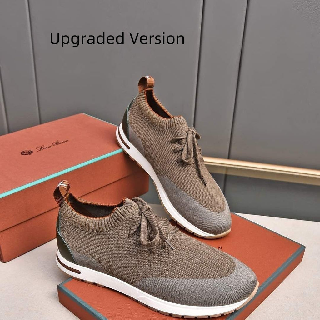 Sports Stitching Flying Woven Knit Breathable Men's Shoes