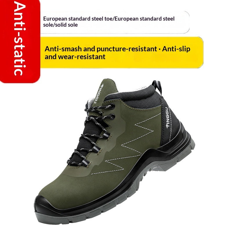 Men's High-Top Leather Work Boots - Coalboyz product image 4