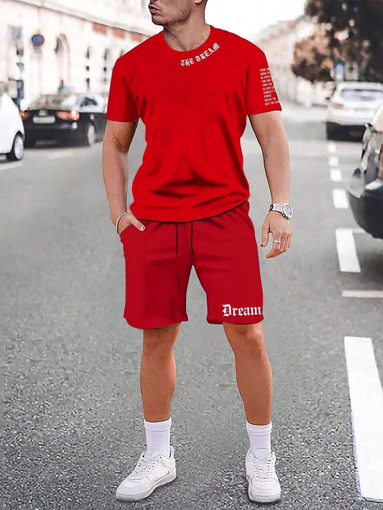 Sports Style Short-sleeved Shorts Thin Quick-drying Versatile Breathable Suit