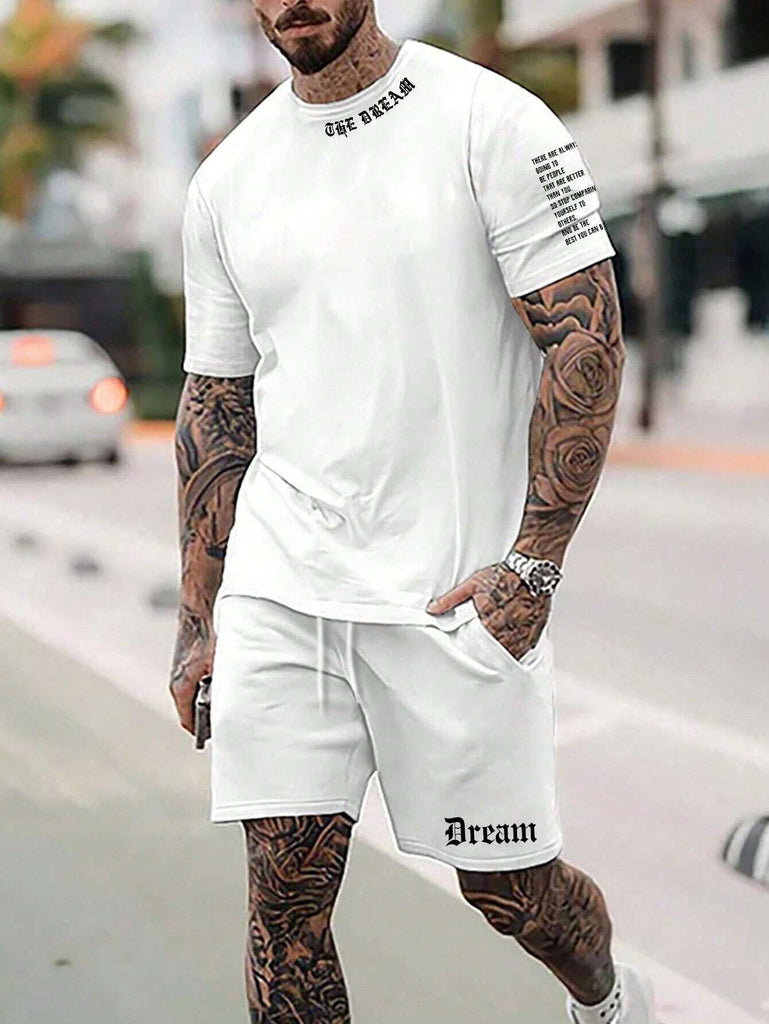 Sports Style Short-sleeved Shorts Thin Quick-drying Versatile Breathable Suit